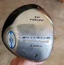 Golf Club Wood 1 Billy club Right handed Titanium 330cc 10 Degrees Forged 