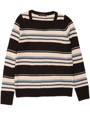 Marks & Spencer Damenpullover Pullover U-Boot-Ausschnitt UK 12 Medium schwarz LX15