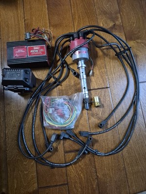 Used Mallory Unilite Distributor,  Mallory coil, HyFire RPM limiting with wires.