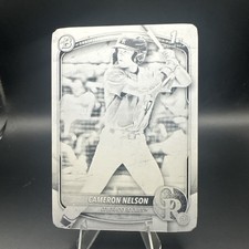2025 Bowman Draft Cameron Nelson 1st Bowman 1/1 Printing Plate BD-130 