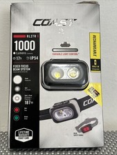 Coast RL27R Rechargeable LED Headlamp 1000 Lumens IP54 Black Batteries Included