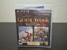 PS3 God of War Collection Game Black Label Case Mint Disc Complete 2010 Tested