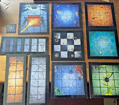 Warhammer Quest 1995 Brettspiel Ersatzteile Dungeonräume Flure Treppen