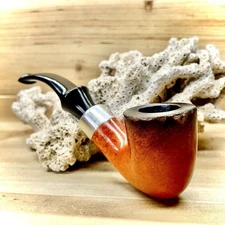 62g PETERSON'S Meerschaum Irish Estate Tobacco Pipe P-Lip Silver Band