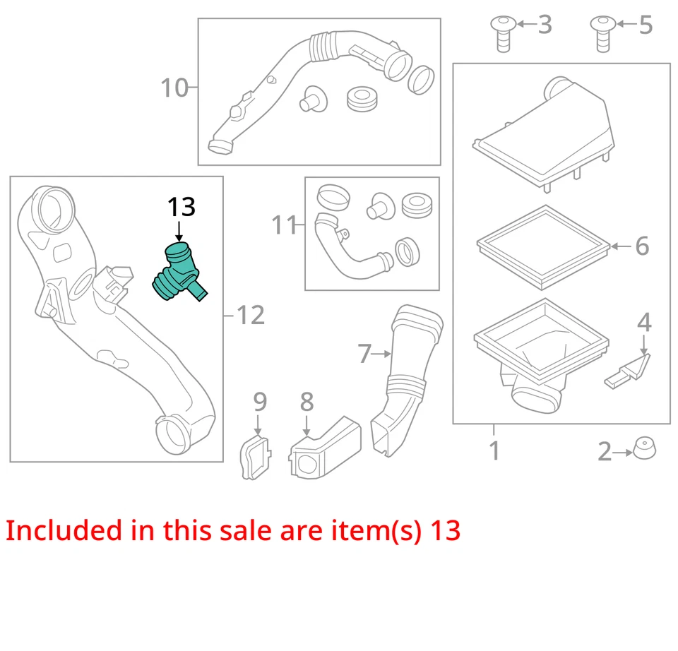 BMW 335i 2011 medidor de flujo de aire másico sensor MAF OEM 149 k millas - LKQ426982255 Foto 4 de 4
