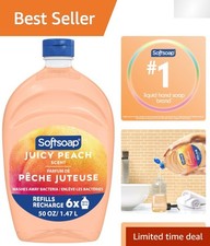 50 fl oz Juicy Peach Hand Soap Refill - Aromatic Kitchen & Bathroom Essential 0.22 per fl oz