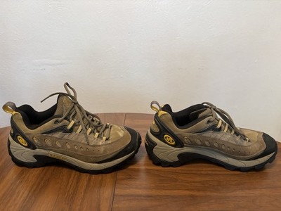 Merrell Pulse Hiking Shoes Women s 8 Sage Green Trail Outdoor Leather Sneakers