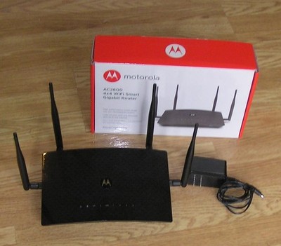 Motorola AC2600 4x4 WiFi Smart Gigabit Router with Extended Range, Model MR2600