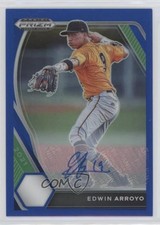 2021 Panini Prizm Draft Picks Blue 45/99 Edwin Arroyo #PDP48 Auto 0fz3