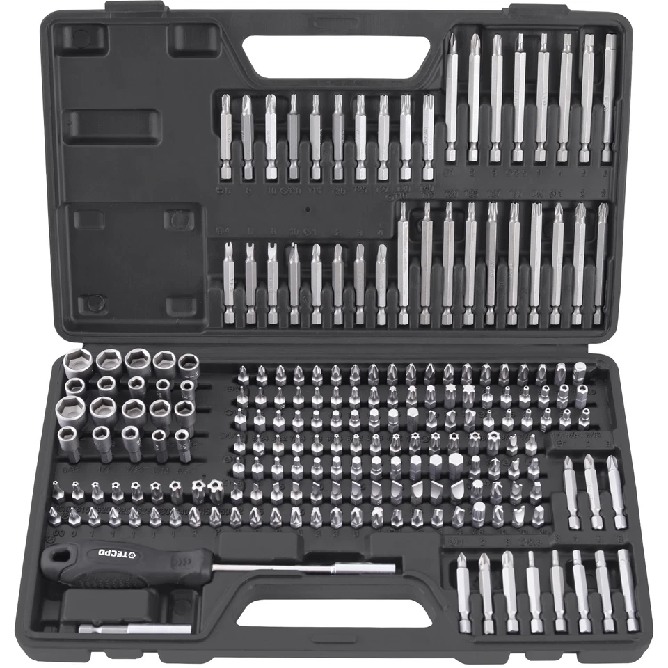 TECPO BITSET BITSATZ 208-tlg BIT SATZ SPEZIALBITS BITBOX BITSORTIMENT + KOFFER - Bild 2 von 4