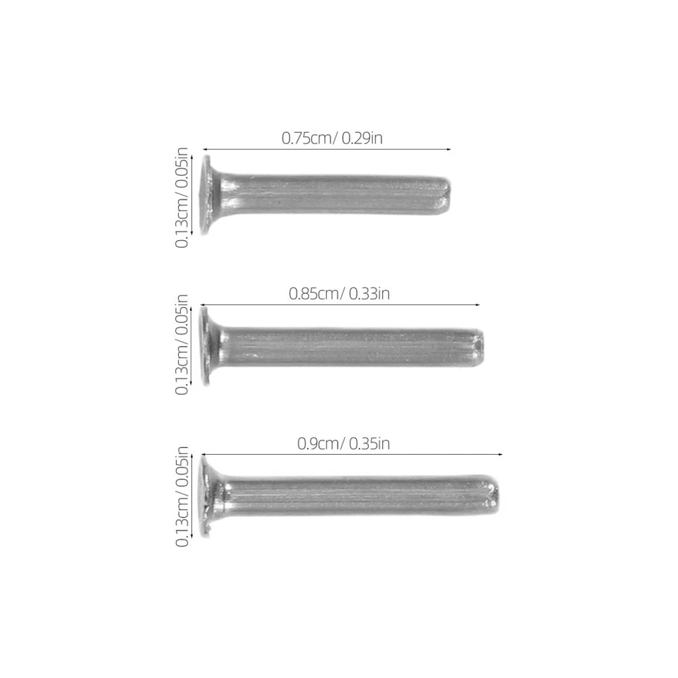  30 rivets tubulaires : accessoires de rechange en acier inoxydable pour - Photo 2/4