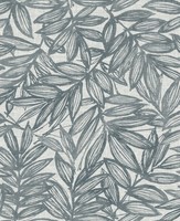 Fd27230_Harmony Foliage Vertikal Blau Grau Fine Decor Tapete