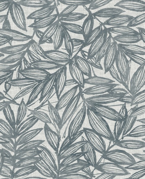 Fd27230_Harmony Foliage Vertikal Blau Grau Fine Decor Tapete-image