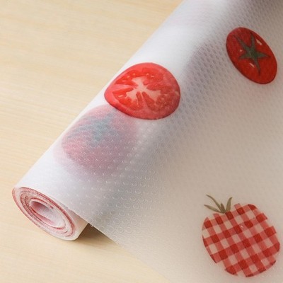 Tomato Shelf Liner, 17.7in x 10FT Non-Adhesive Waterproof Oil-Proof EVA Drawe...