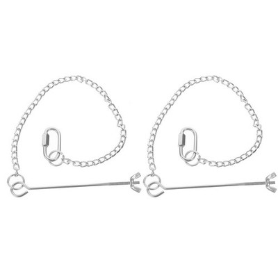 2Pcs Stainless Steel Parrot Feeding Fork for Hanging Fresh Fruit and Vegetables