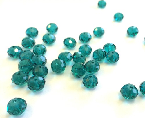 CUENTAS FACETADAS REDONDAS DE CRISTAL 6MM X 8MM 144 PIEZAS - JOYERÍA Y ARTESANÍA DF03 - Imagen 12 de 14