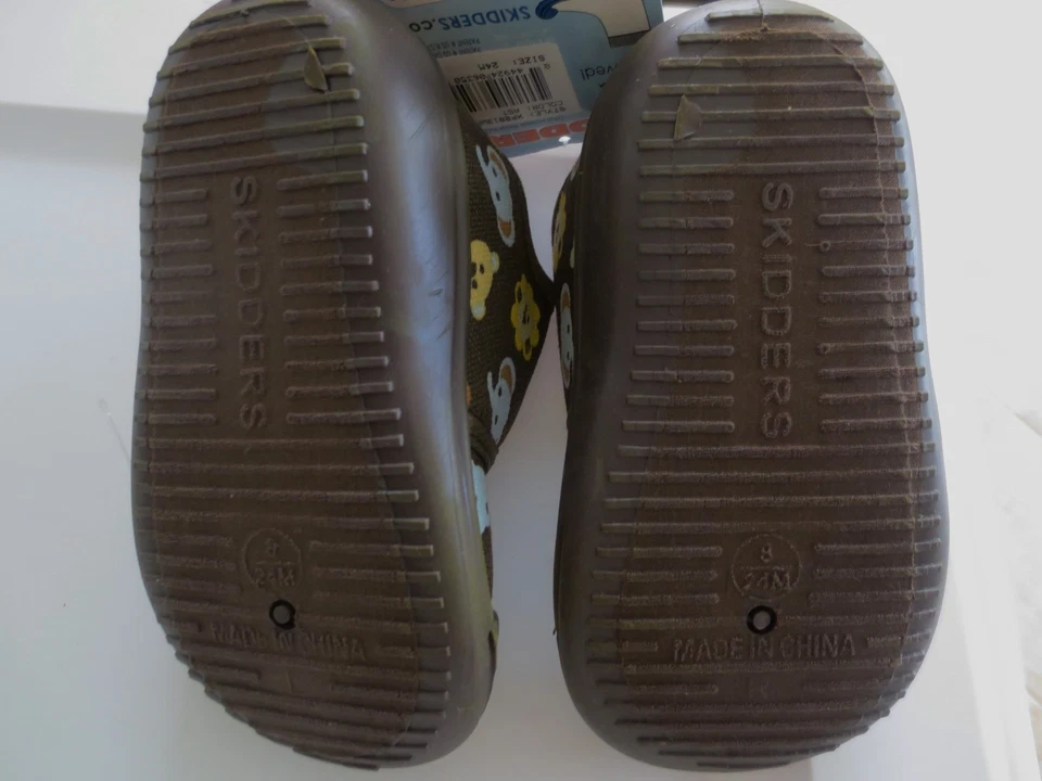 NUEVO Niño Niña Niño Pequeño 12 o 24 meses SKIDDERS Pinza Lona Zapato Animales de la Selva Foto 3 de 3