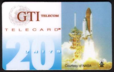 TK 10a GTI Telephonkarte/Phone Card 20u NASA Shuttle Launch Kennedy Space Center