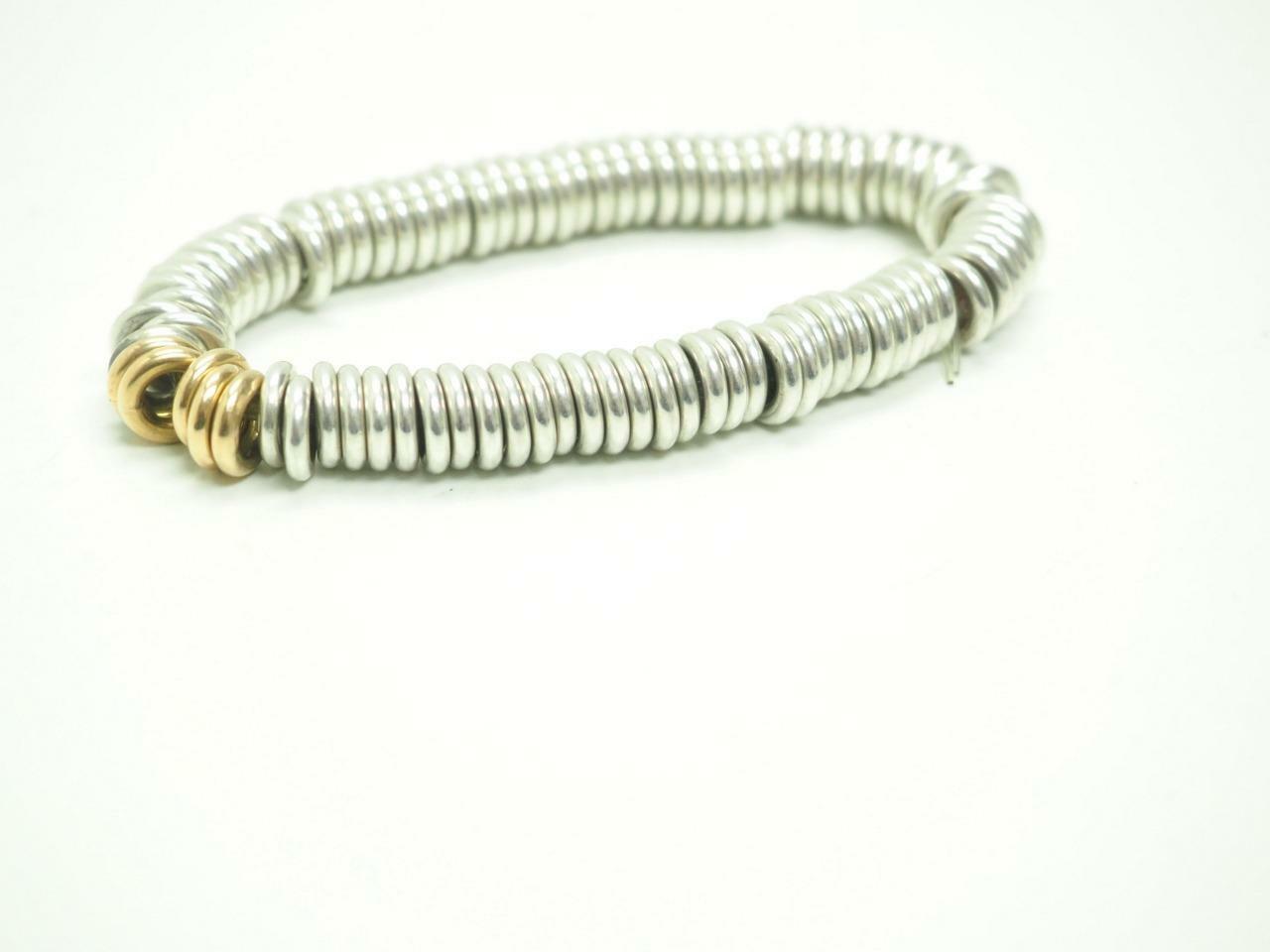 Solid Silver Chain - Solid Silver Multi Ring Brac… - image 2