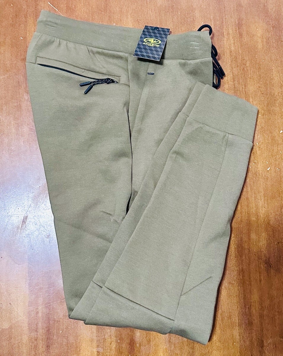 Athletic Works Men's Knit Joggers Size S 28/30 Military Olive