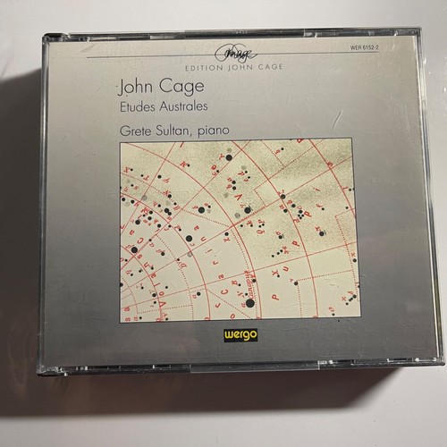 JOHN CAGE ETUDES AUSTRALES GRETE SULTAN 1992 Wergo WER 6152-2 NM 3CD