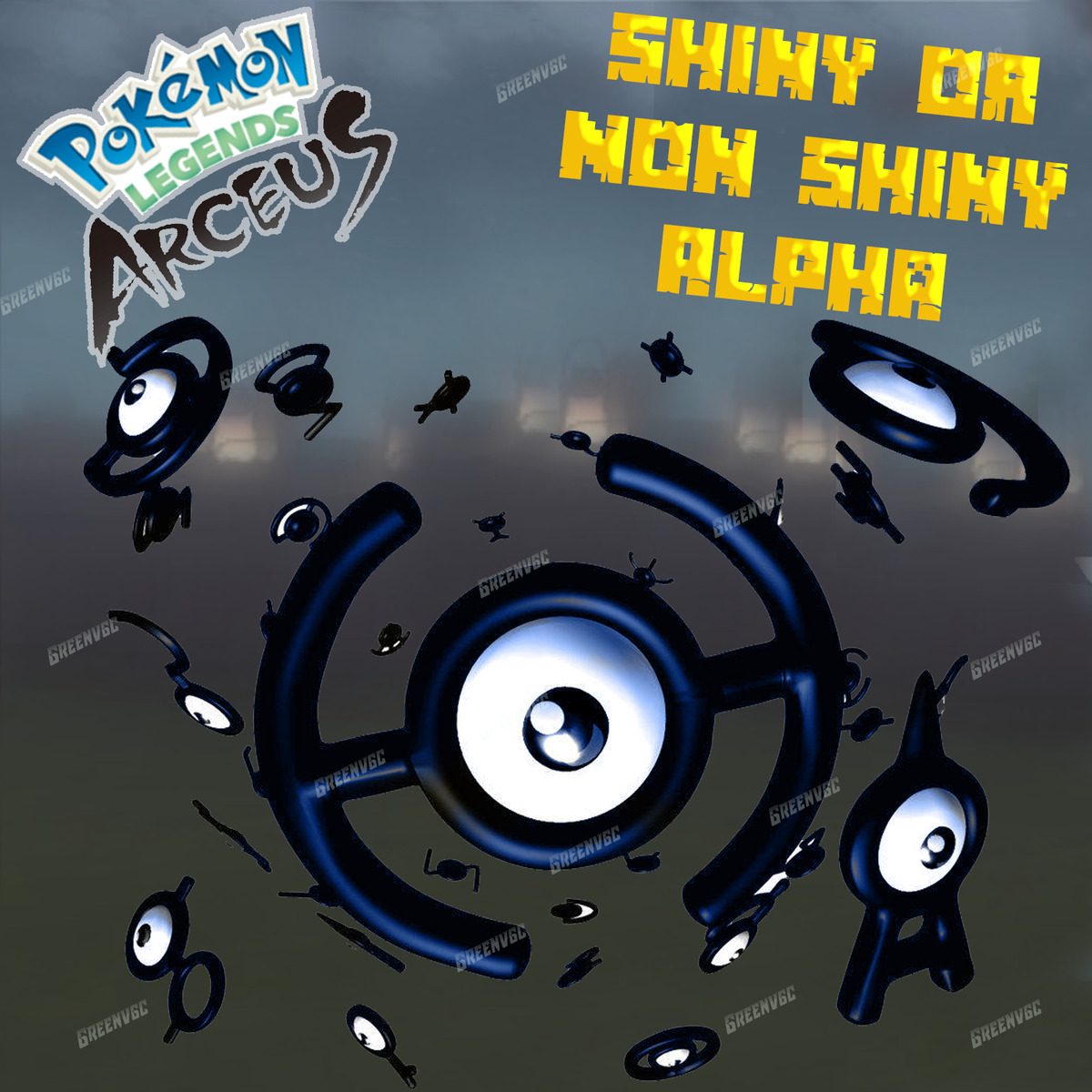 All 28 Unown Forms Alpha Shiny Max Effort Level Stats - Pokemon