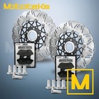 11.5 HARLEY FLOATING MESH ROTOR W/ BRAKE PADS FOR SOFTAIL MODELS FRONT&REAR SET