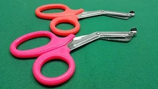 12 EMT PARAMEDIC UTILITY BANDAGE SHEARS EMS ENT SCISSORS 7.5" PINK+ORANGE
