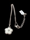 flower- crystals- silver tone Brighton Dazzling Love Necklace- white