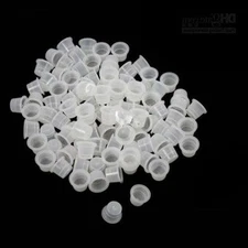Tattoo Ink Caps Clear 100 Pieces Lot Wholesale 