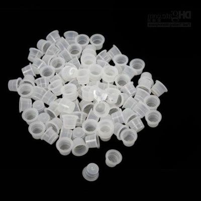 Wholesale Tattoo Ink Clear Caps 500 Pieces Lot