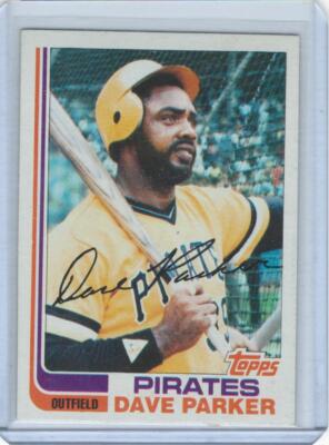 Dave Parker 1982 Topps #40 Blackless Pittsburgh Pirates | eBay