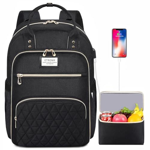 ETRONIK Lunch Backpack for Women, 15.6 inch Laptop  Assorted Sizes , Colors 