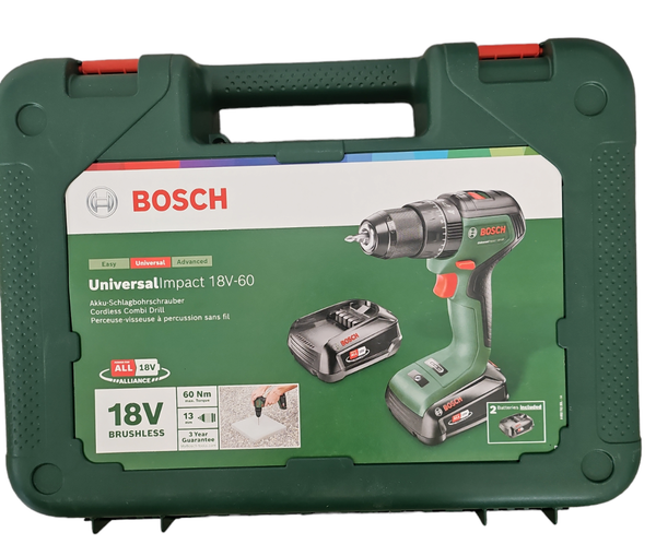 Bosch Akkuschrauber Akku-Schlagbohrschrauber Mit 2 Akkus 2.0Ah LadegeräT Koffer-image