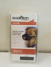 Guardian by Pet Safe NO BITE BARK Medium Muzzle Padded for Comfort Black