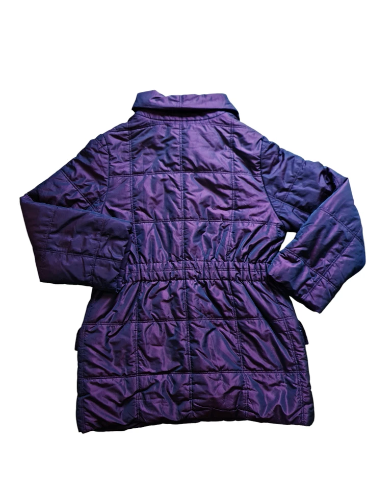 Mujer BURBERRY LONDON Chaqueta Larga Abrigo Acolchado Brillante Cuadros Nova Talla 40 Foto 4 de 4