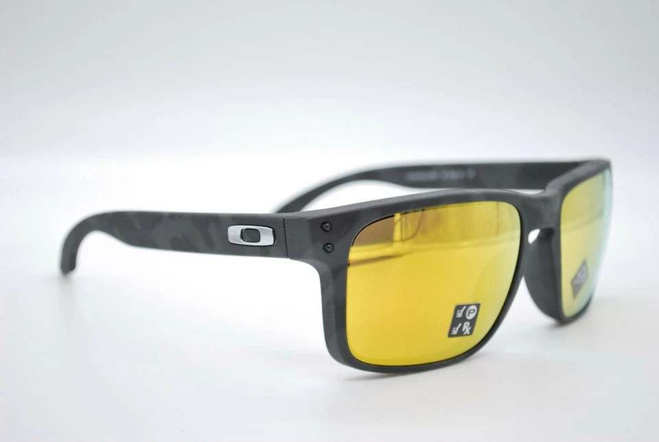 NOVO ÓCULOS DE SOL OAKLEY OO9102-O355 HOLBROOK BLK PRIZM 24K POL AUTÊNTICO RX 57-18 - Imagem 2 de 4