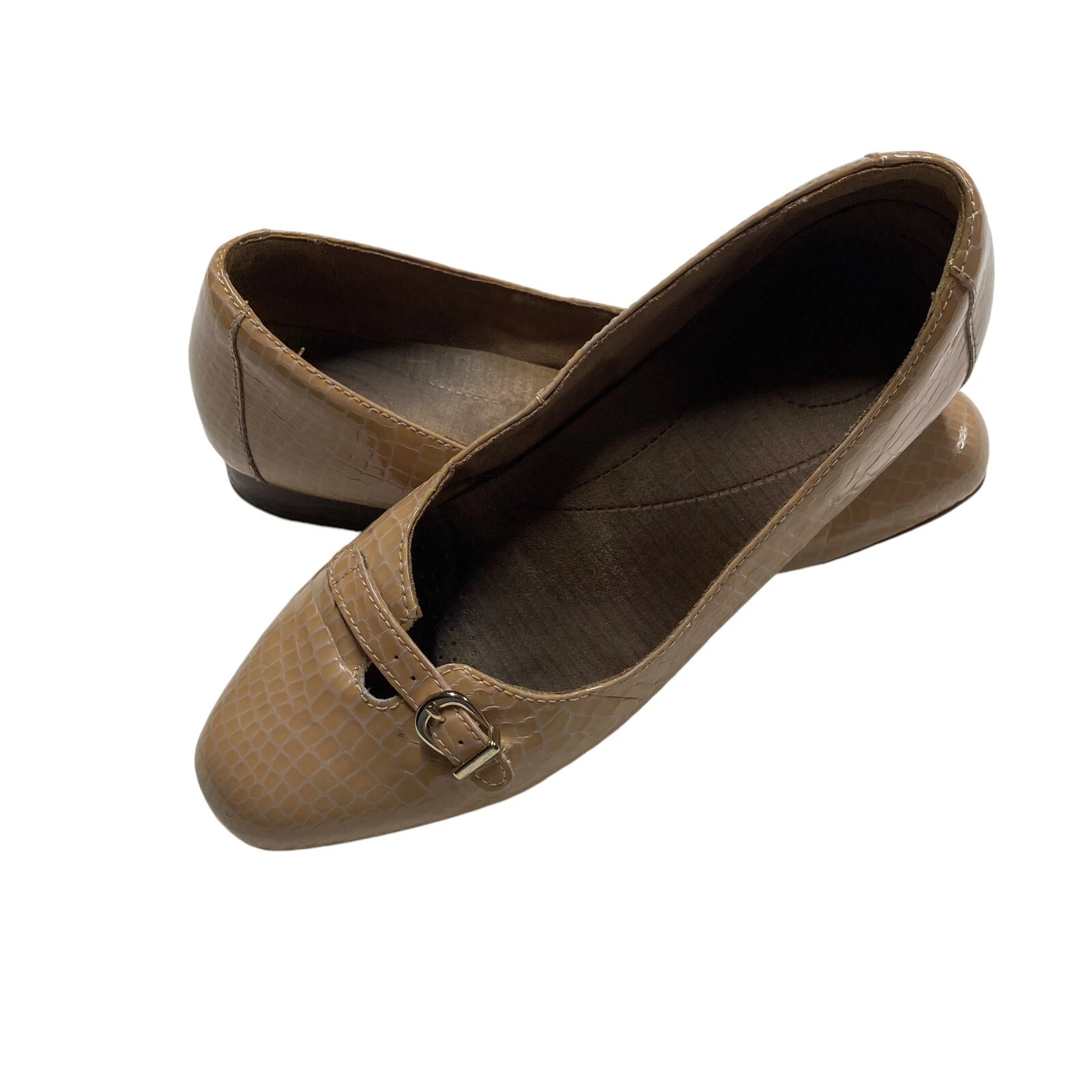 Mocassini donna Clarks Artisan modello coccodrillo marrone taglia 8 5