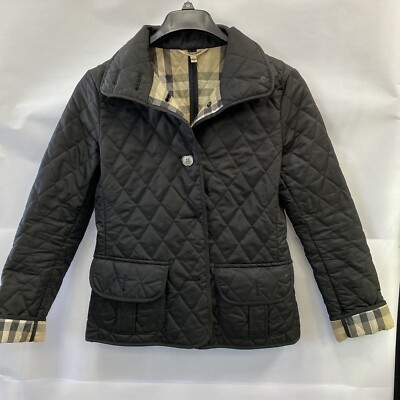 Burberry Britt Women's Quilted Utility Jacket Black size S