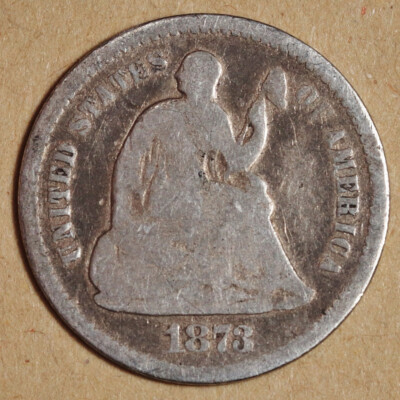 1873-s Liberty Seated Half Dime.  Good.  197983