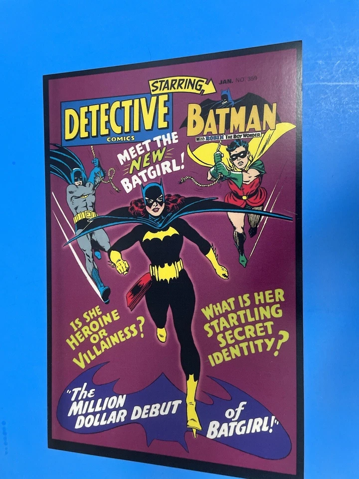 PÓSTER PIN UP DETECTIVE COMICS BATMAN & ROBIN MEET BATGIRL NUEVO. Foto 2 de 3