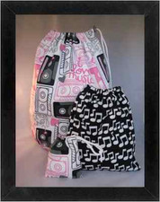 Gymnastics Leotard Grip Bags / Song Notes SET Gymnast Birthday Goody Bag