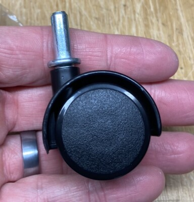 #ad New 4 Piece Swivel Casters 1.25 Inch Nylon Caster Wheels Sterilite carts $7.99