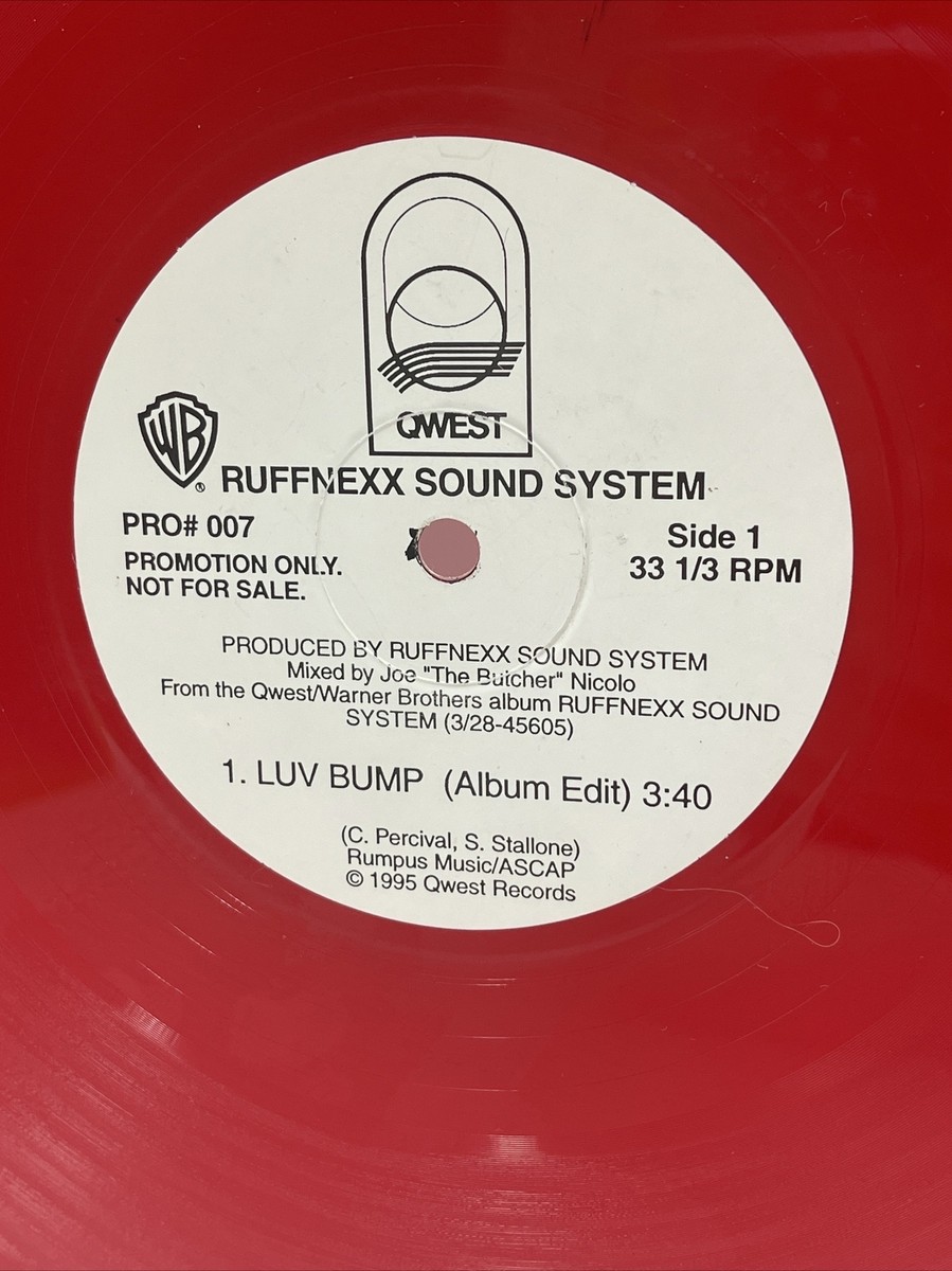 Ruffnexx Sound System ‎– Luv Bump ( VINYL ) PROMO 33 1/3 RPM Rare