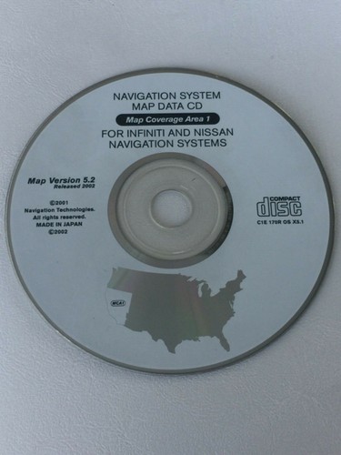 Nissan Pathfinder Infiniti QX4 Navigation VERSION 5.2 DVD COVERS CALIFORNIA & NV - Picture 11 of 12