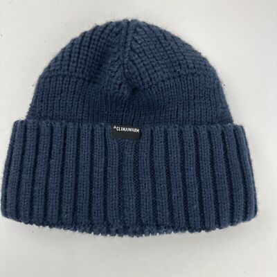 Adidas Blue Beanie Skull Cap Hat Fitted One Size | eBay