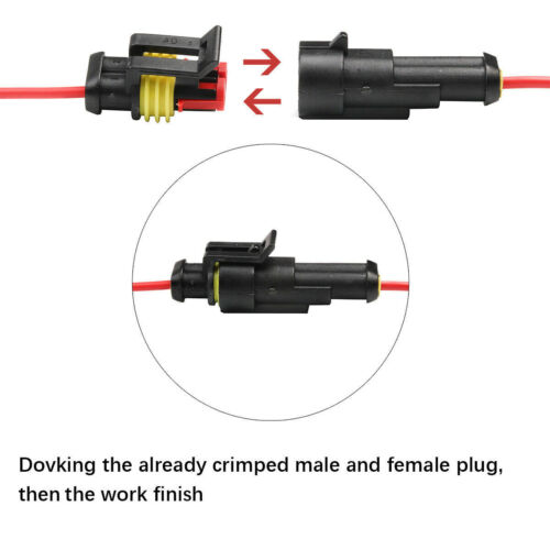 5-20 Sets 1/2/3/4/5/6 Pin Waterproof Automotive Electrical Wire Connectors Plug - Picture 19 of 32