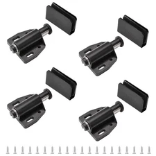 Glass Door Magnetic Catch Closures, 4 Set Push Open Single Glass Door Magneti...