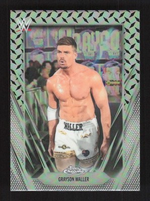 Grayson Waller 2026 Topps Chrome WWE Diamond Plate Refractor #137