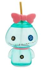 Disney Lilo & Stitch RARE Scrump Shaped Sipper Straw Tumbler Cup NEW